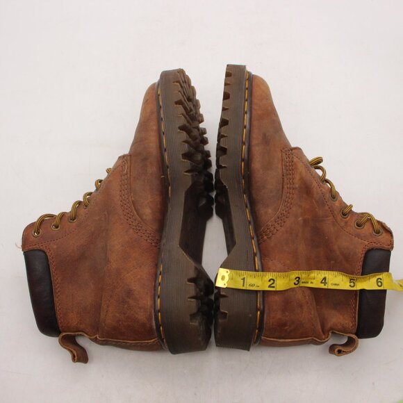Dr Martens Utility Brown Leather Boots Made In England Men\'s UK 6